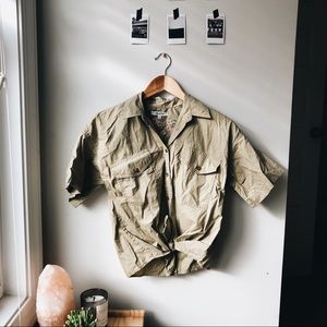 ☾MADEWELL | embroidered safari shirt ☾